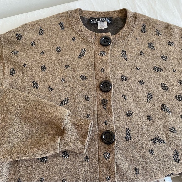 Vintage Y2K St. Clair International Jeweled Heather Cardigan - Picture 5 of 10